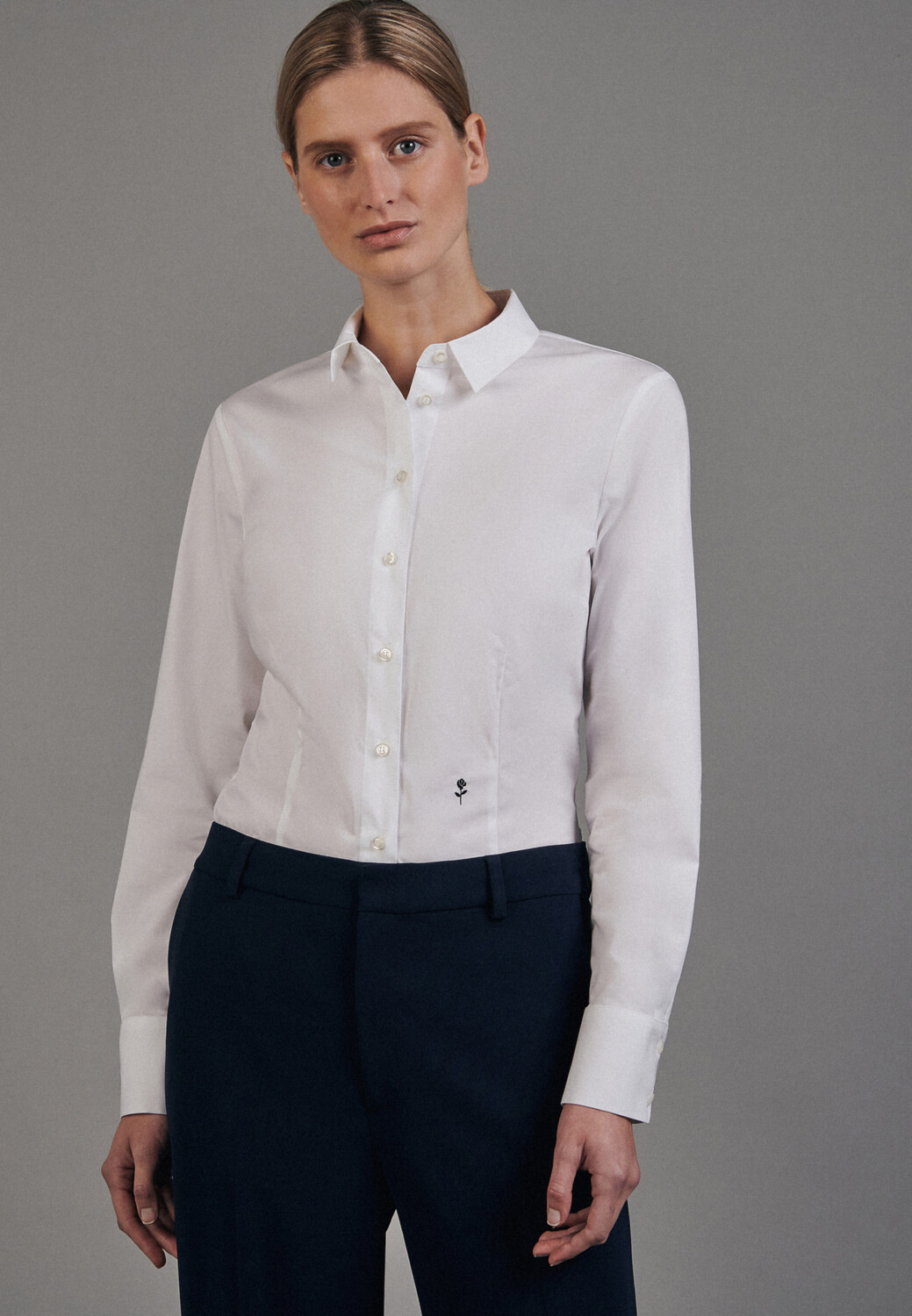 

Блуза Seidensticker Body Slim Fit, белый