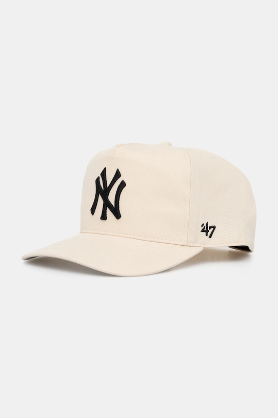 

Бейсболка с козырьком хлопковая MLB New York Yankees 47 Brand, бежевый