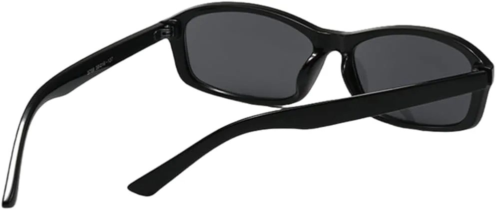 

Уникальные прямоугольные солнцезащитные очки для женщин в стиле ретро, ​​женские очки для вождения с защитой от УФ-излучения UV400 TVTBBVV, Black G15 Green