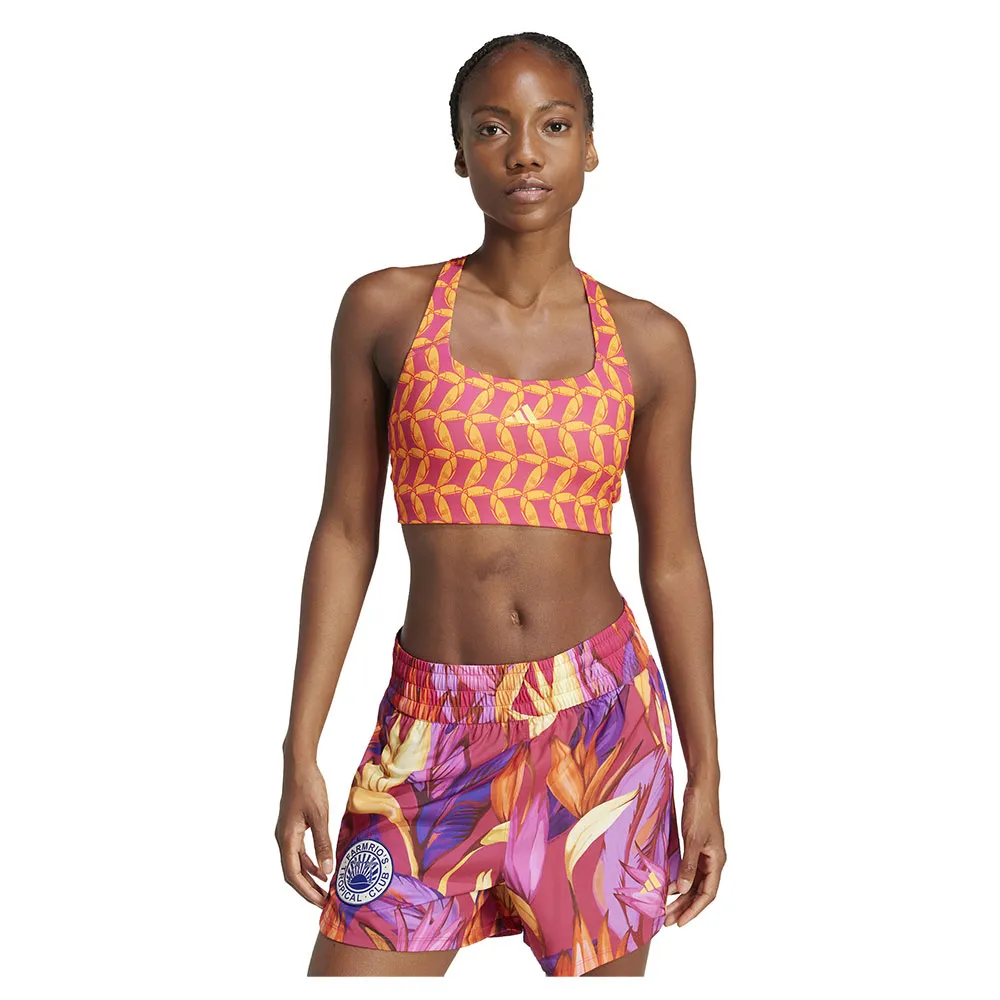 

Спортивный бюстгальтер adidas X Farm Rio sports bra, оранжевый