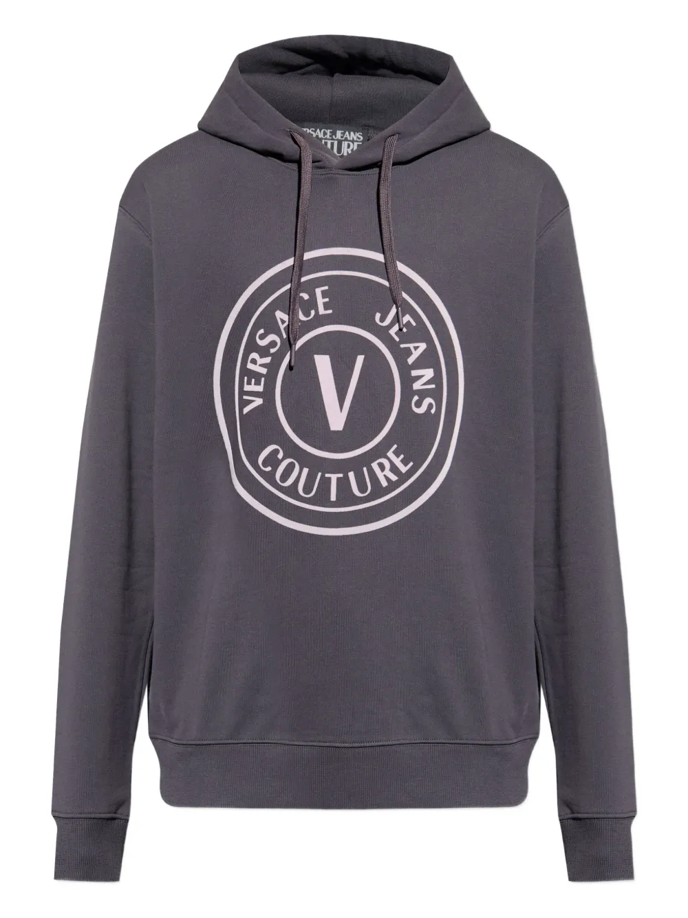 

Худи с логотипом Versace Jeans Couture, серый