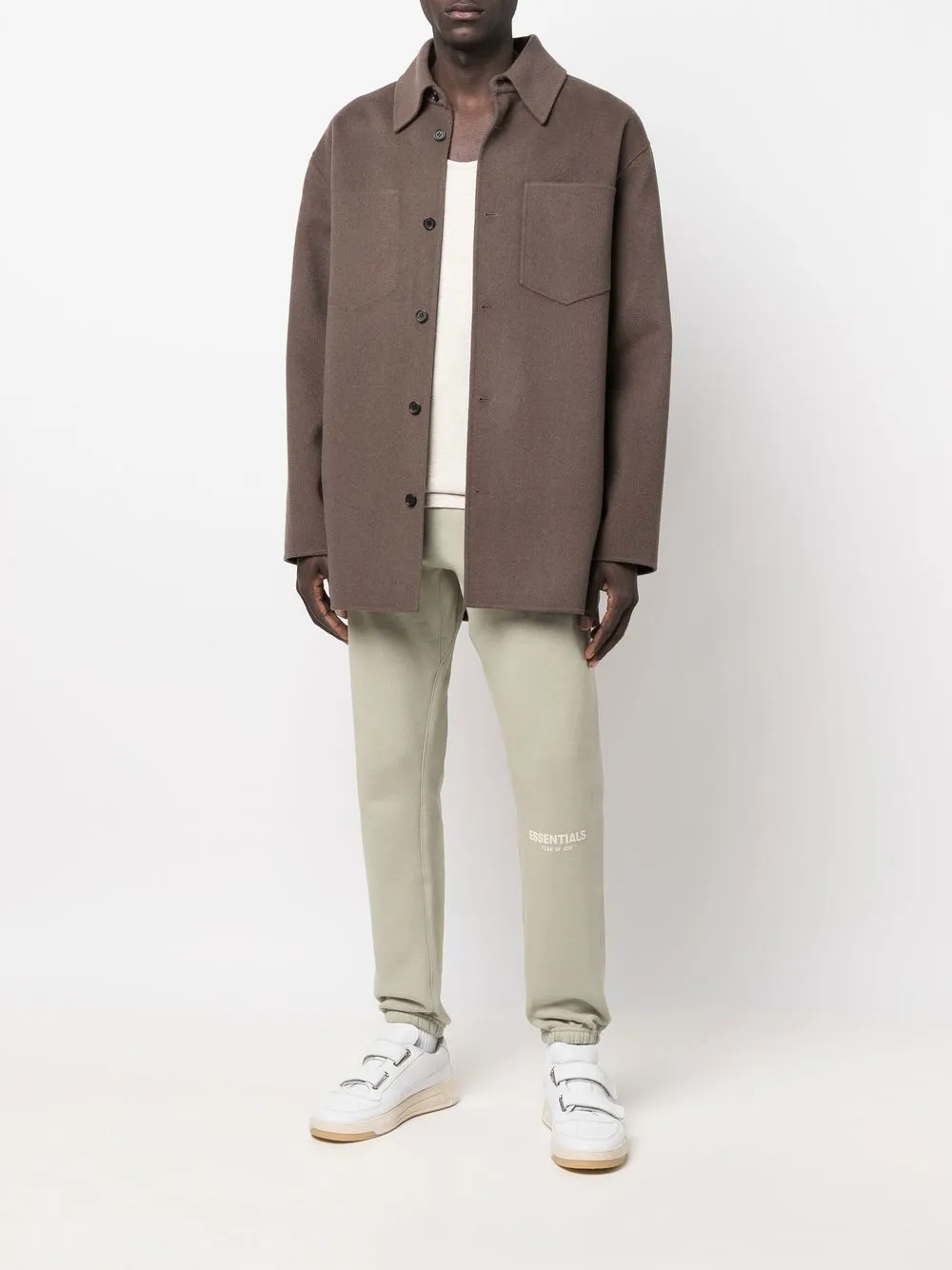 Спортивные брюки кроя слим Fear Of God Essentials, зеленый — фото 2