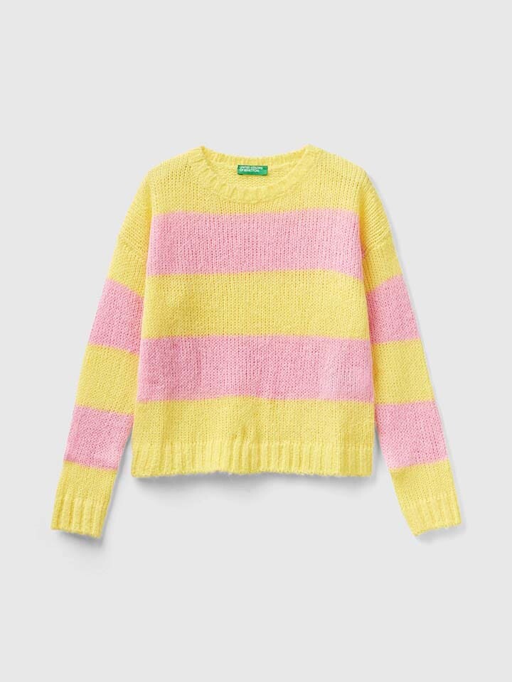 

Пуловер Benetton Pullover, цвет Rosa/Gelb