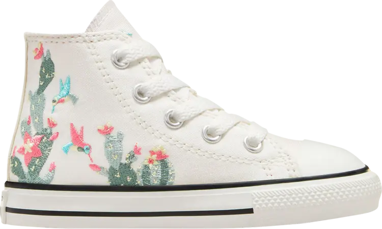 

Кроссовки Chuck Taylor All Star High TD 'Succulent Embroidery', кремовый
