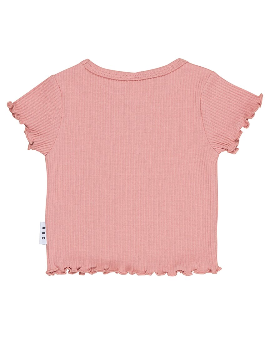 

Huxbaby Футболка в рубчик Dusty Rose, розовый