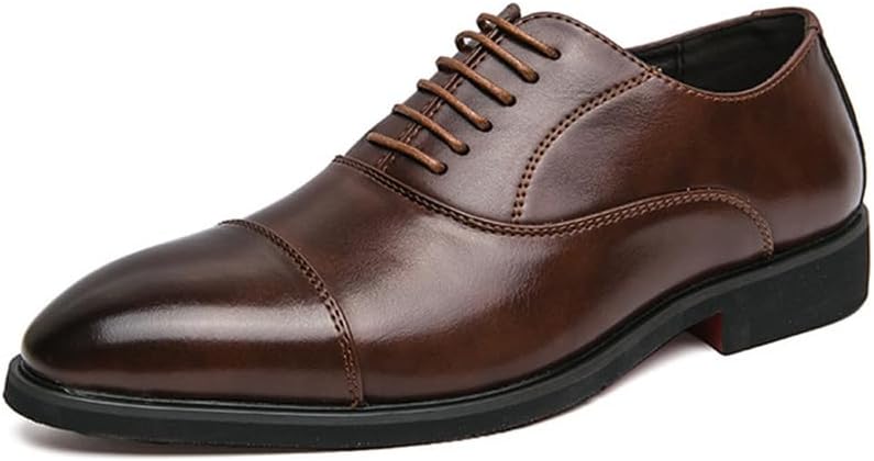 

Мужские классические оксфорды KYOESCAI с шнуровкой, деловые, для свадьбы, формальные, с крылышками, черные, коричневые