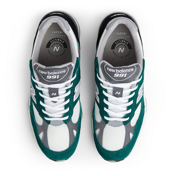 Кроссовки сделаны в Великобритании New Balance, зеленый — фото 4