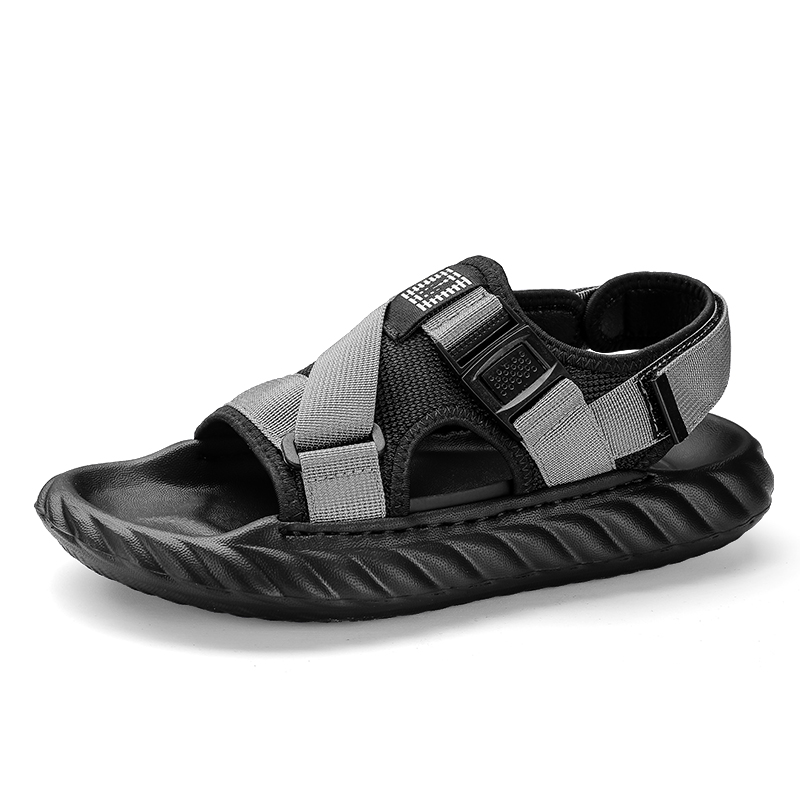 

LONGYING Мужские пляжные сандалии Black/Gray - Gray, цвет Gray