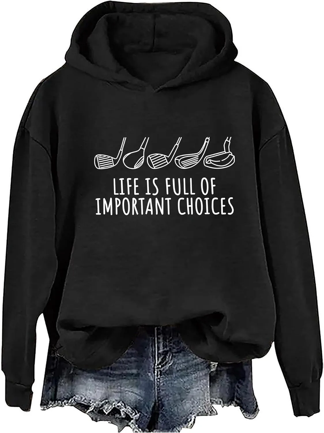 

Толстовка с принтом Life Is Full Of Important Choices A AHHYESS