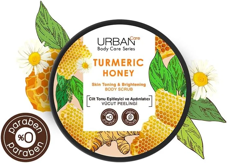 Скраб для тела тонирующий Urban Care с куркумой и медом 220 г — фото 3