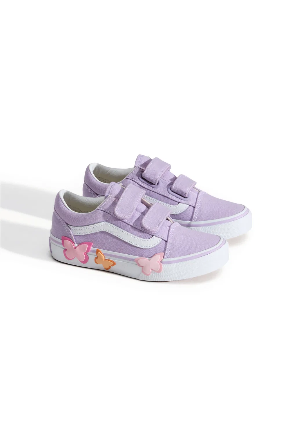 Кроссовки Vans First Step светло-фиолетового цвета — фото 2