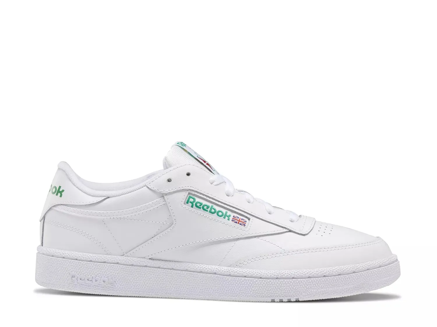 

Кроссовки Reebok Club C 85 — мужские, белые/зеленые