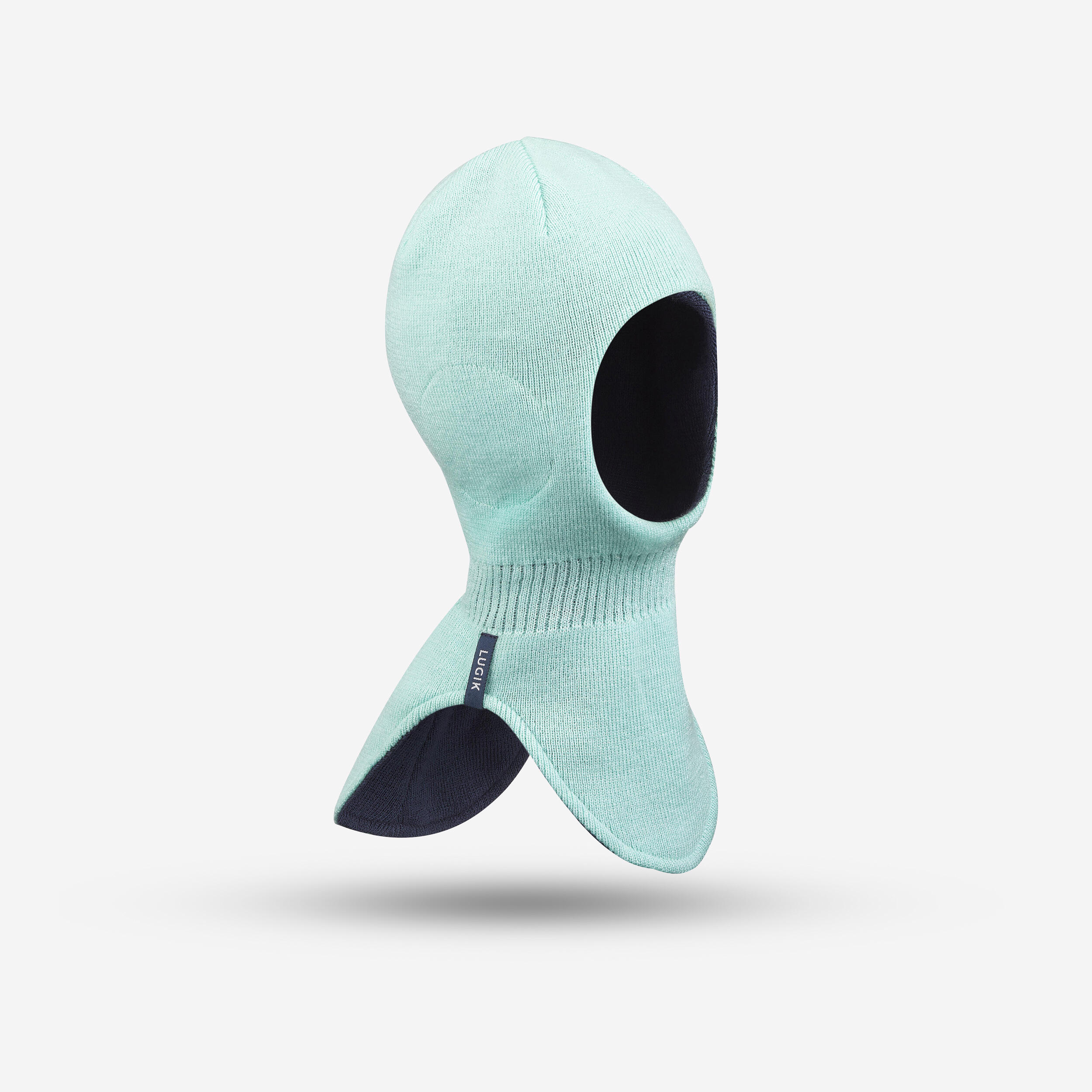 

Детская двусторонняя утеплённая шапка для сноуборда и лыж Wedze Warm Reverse Green Blue