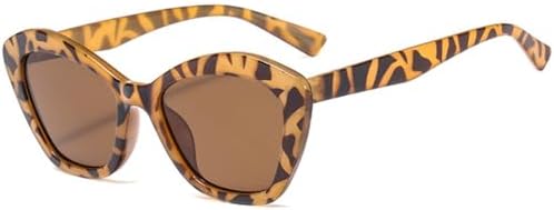 

Модные солнцезащитные очки для женщин с градиентными линзами, ретро-очки «кошачий глаз», стильные солнцезащитные очки для женщин с индивидуальным дизайном MTZJH, Leopard Tea