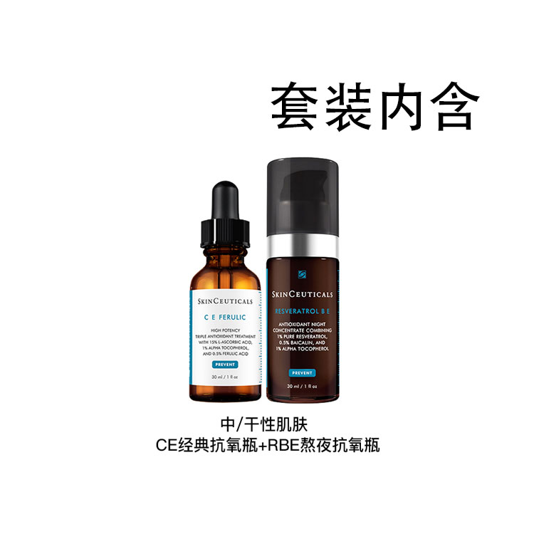 Набор сывороток XIULIKE Day & Night Antioxidant Serum 2 Piece Set для подтяжки, увлажнения, осветления и восстановления CE/CF 30мл + RBE 30мл SKINCEUTICALS — фото 2
