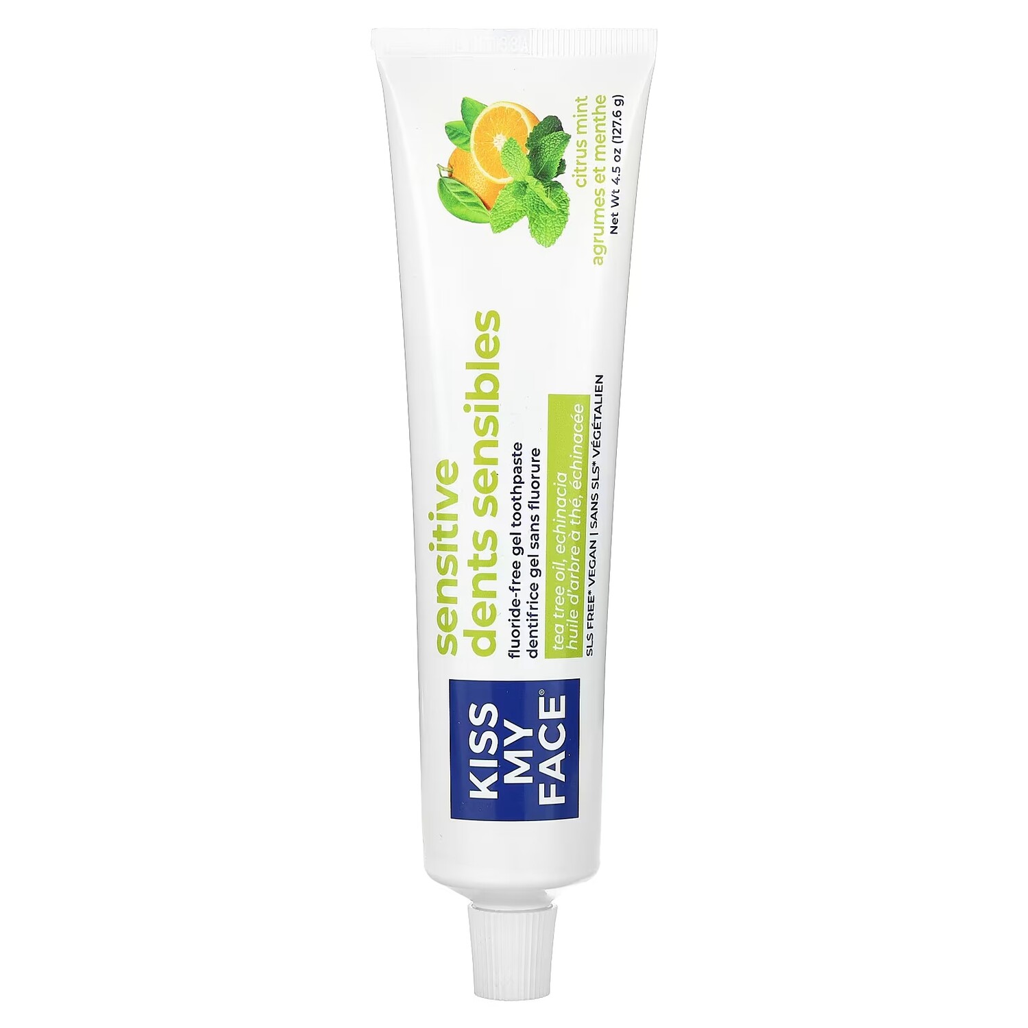 

Зубная паста гелевая Kiss My Face Sensitive с цитрусовым и мятой