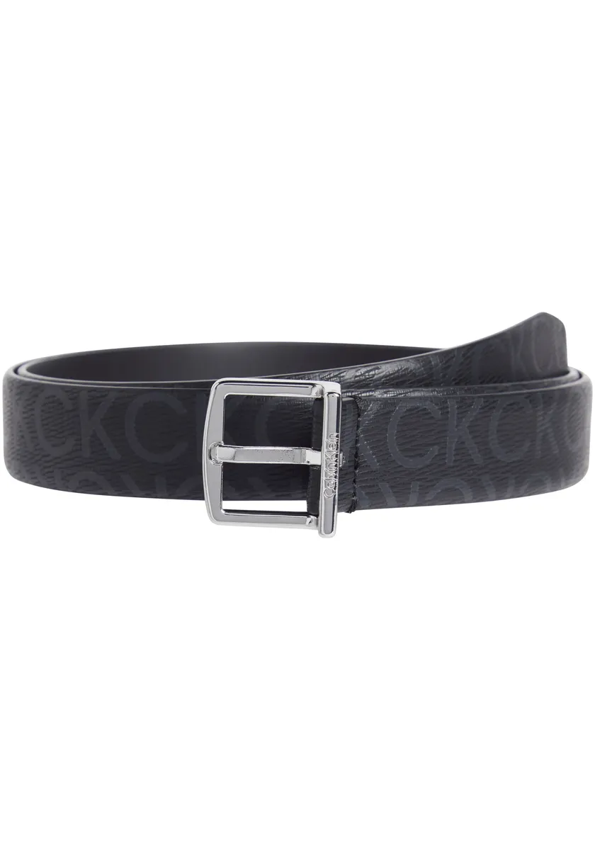 

Кожаный ремень Calvin Klein "MUST SQR BUCKLE BELT 2.5_EPI", с тисненым логотипом, цвет Ck Black Epi Mono