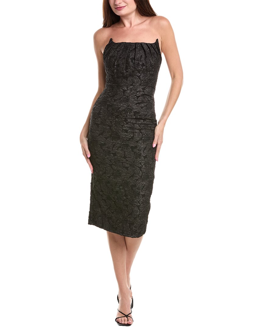 

Редкий Лондон Бесшовный Корсет Текстурированное Миди Платье Rare London, черный