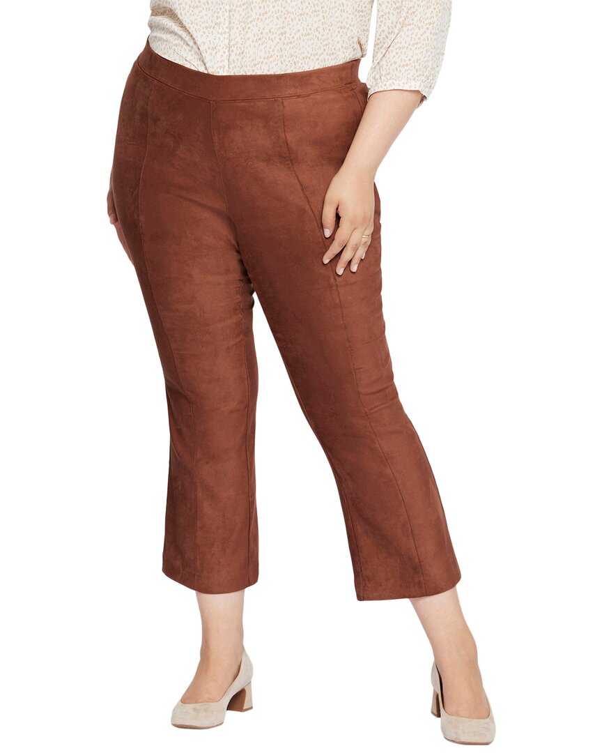 

Джинсы NYDJ Suede Pull-On Slim Bootcut, коричневый