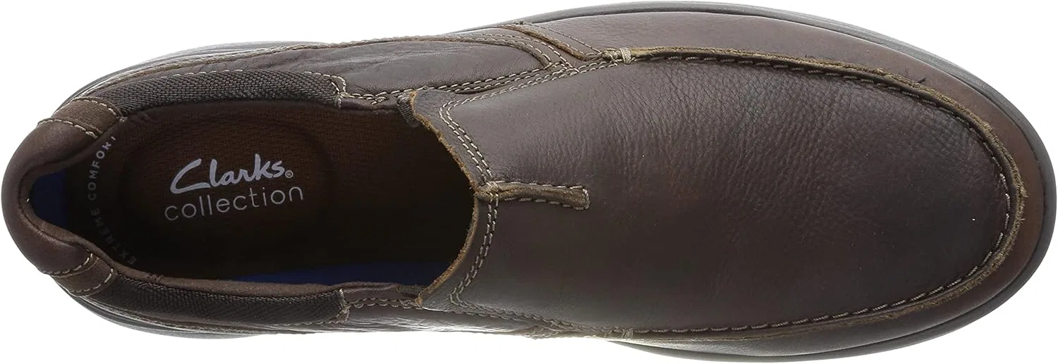Лоферы кожаные Clarks, коричневый — фото 3