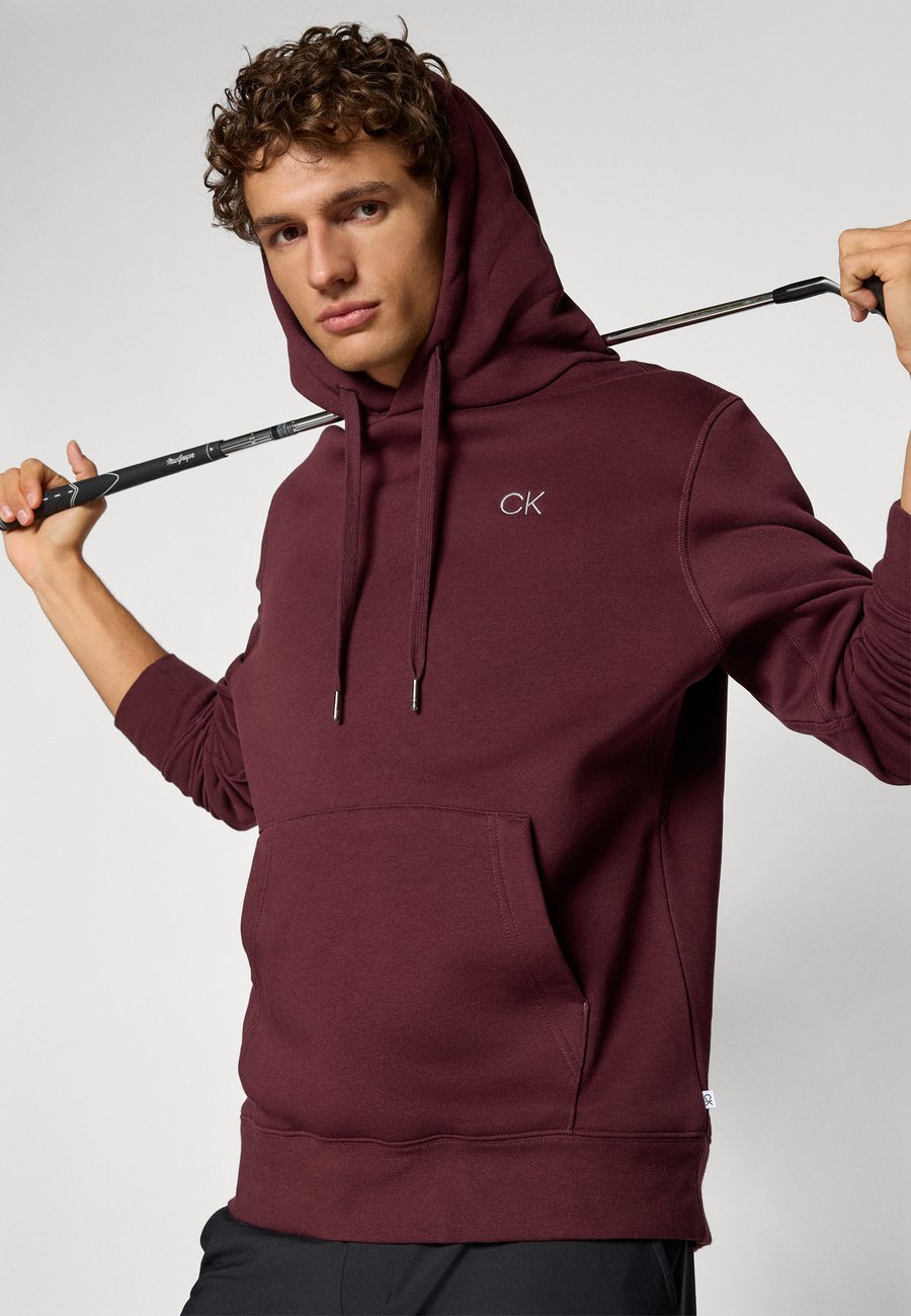 Худи Calvin Klein Golf PLANET HOODIE, Burgundy/Bordeaux — фото 4