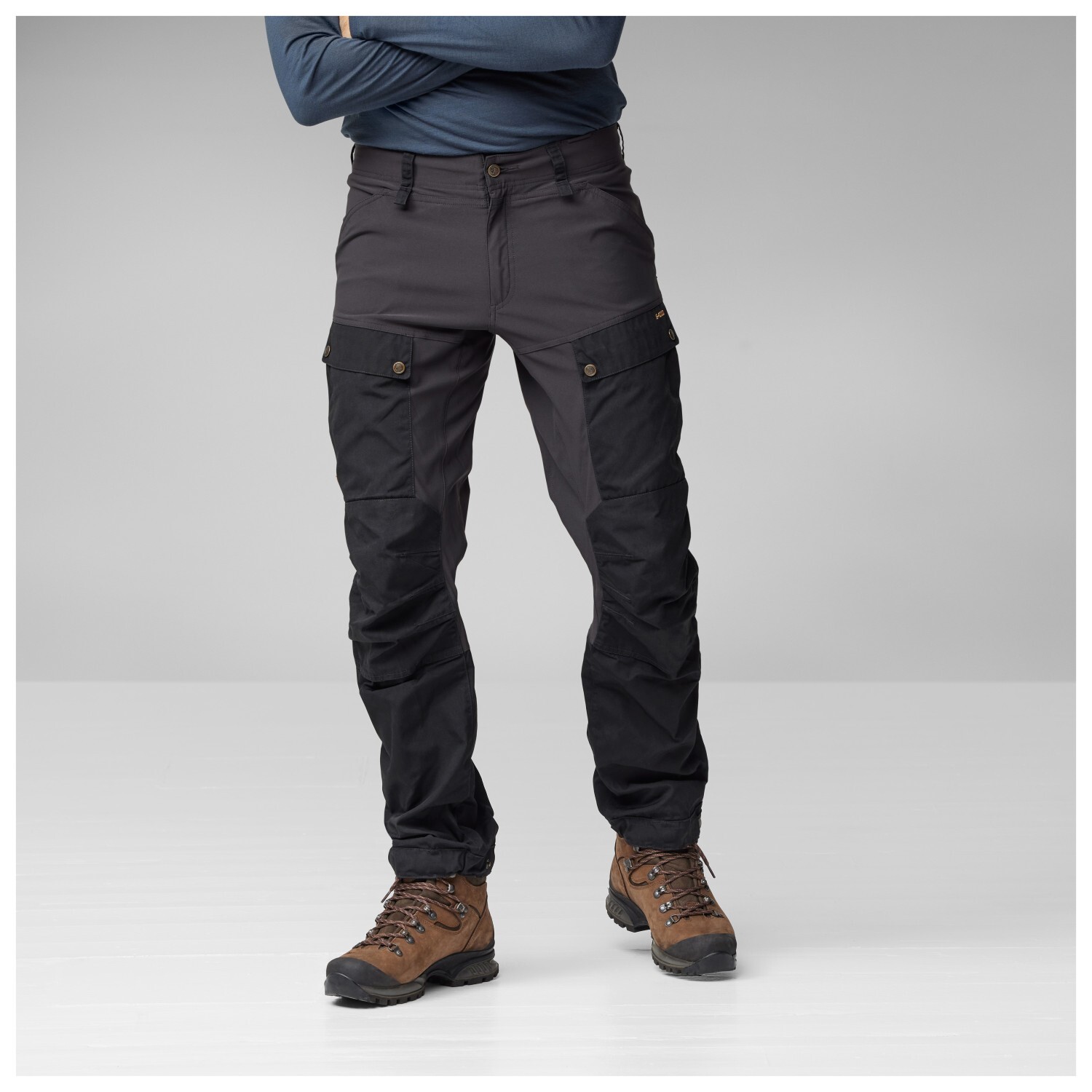 Трекинговые брюки Fjällräven Keb Trousers, цвет Deep Forest/Laurel Green — фото 2