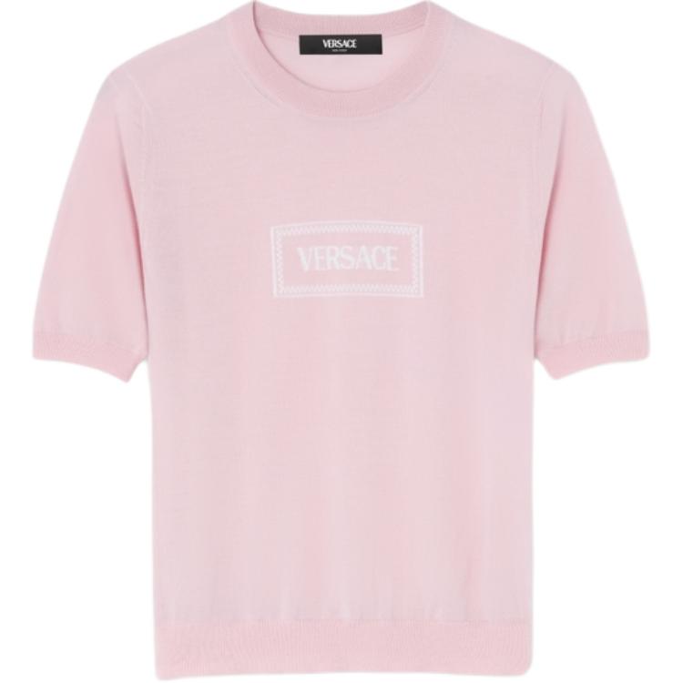 

Short Sleeved Crewneck Jumper VERSACE, светло-розовый