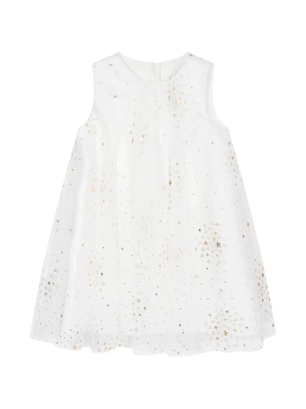 Многоярусное платье с принтом в виде звезд Dress & Fleur, белый — фото 3