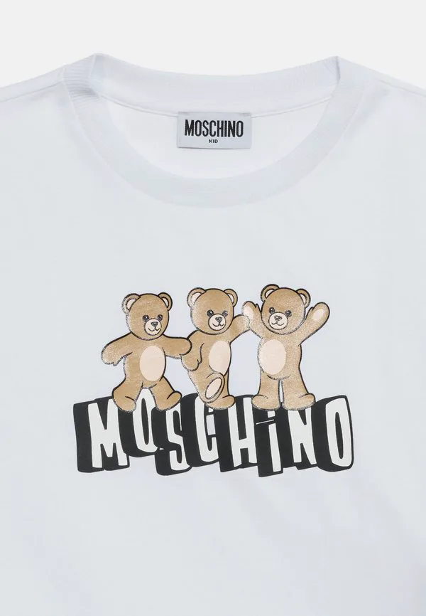 Футболка с дополнительным принтом Moschino, Bianco Ottico — фото 4