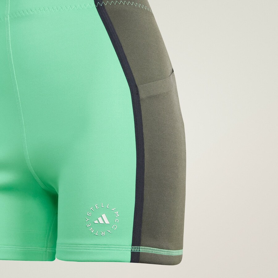 Узкие спортивные брюки ADIDAS BY STELLA MCCARTNEY adidas by Stella McCartney Short, Olive/Light green — фото 4