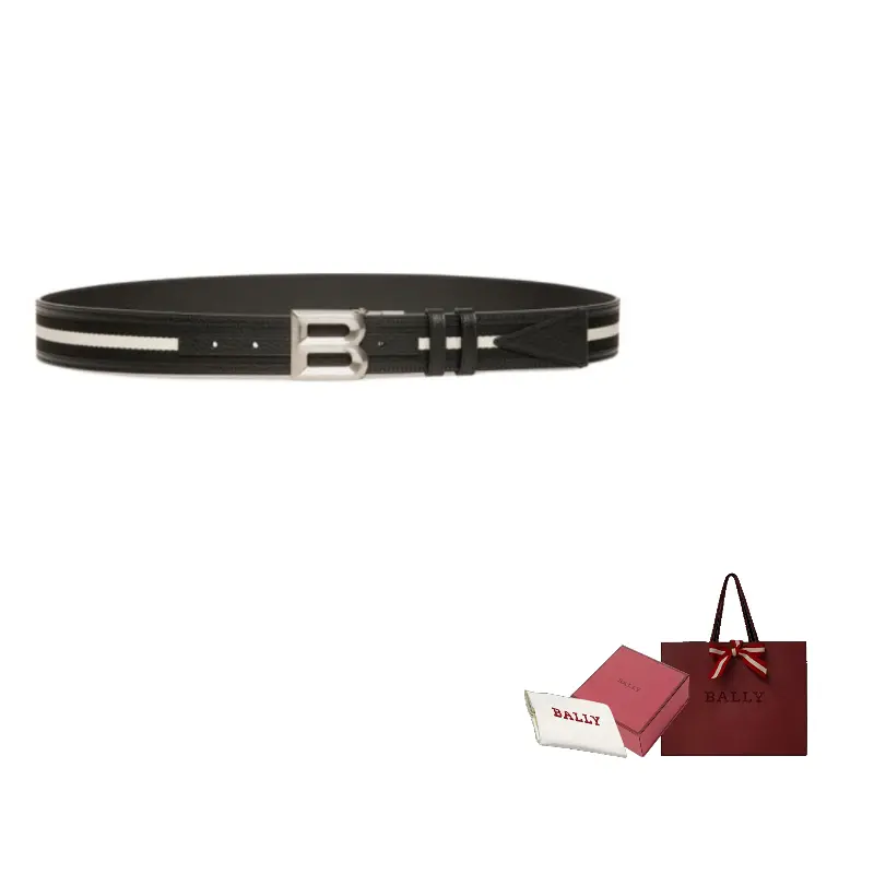 

BALLY Смелый кожаный ремень, Black