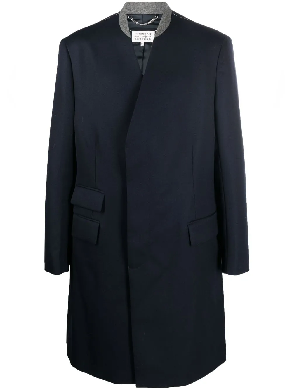 

Шерстяное пальто Cavalry MAISON MARGIELA, синий