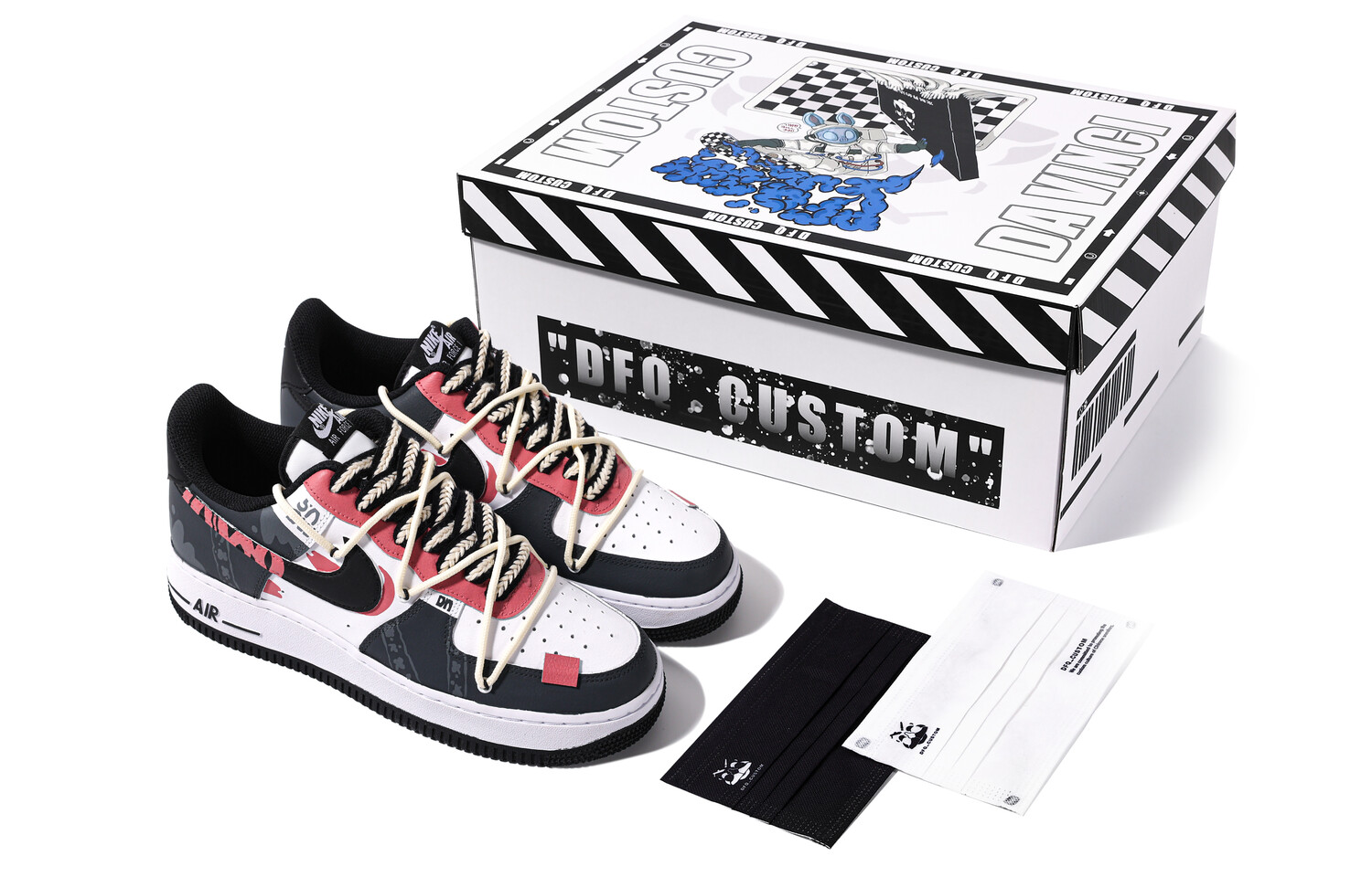 

Мужские кроссовки для скейтбординга Nike Air Force 1, Black