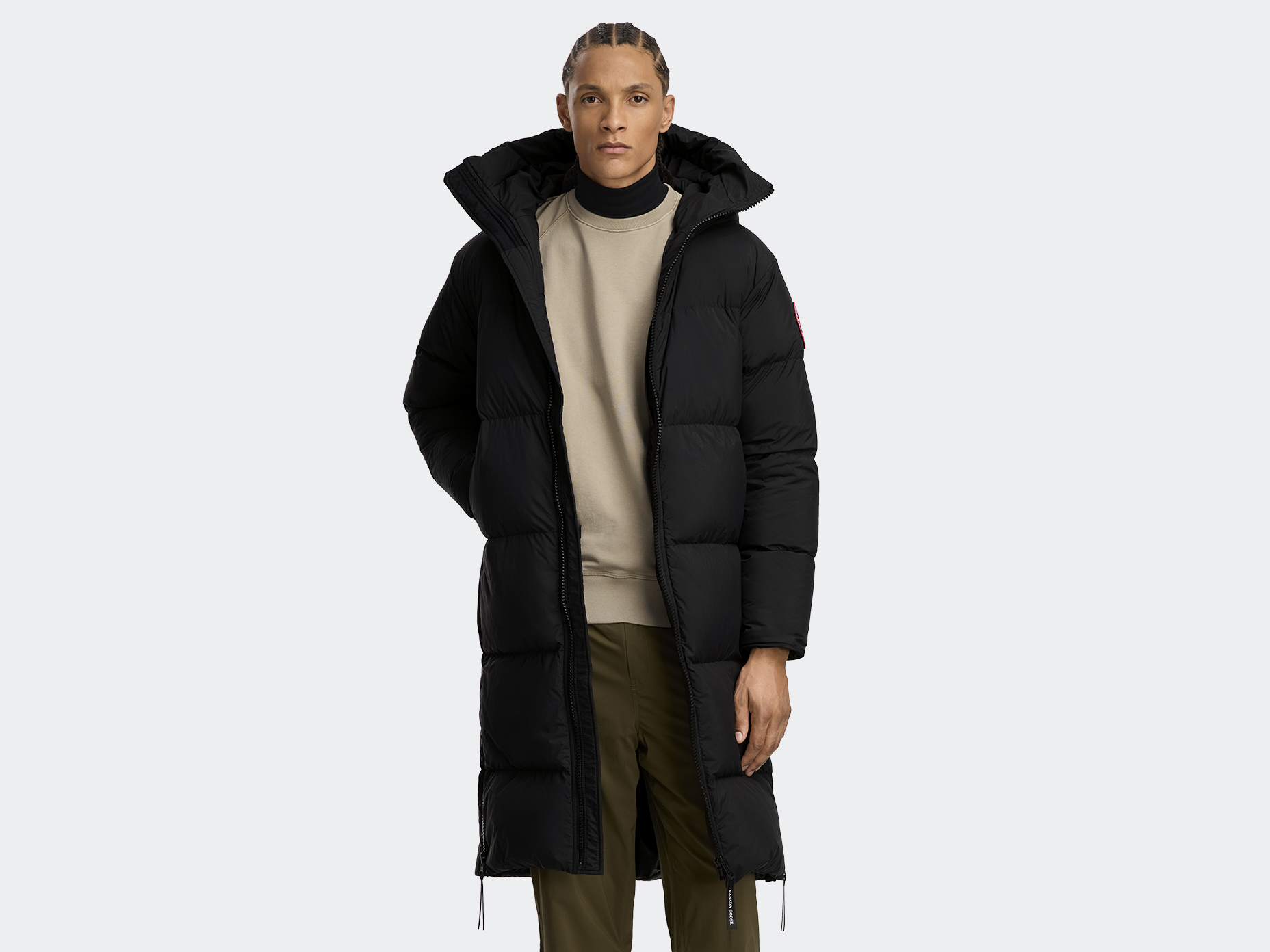 

Пуховик Canada Goose Lawrence Long, черный