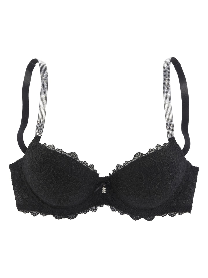 

LASCANA Бюстгальтер пуш-ап черного цвета