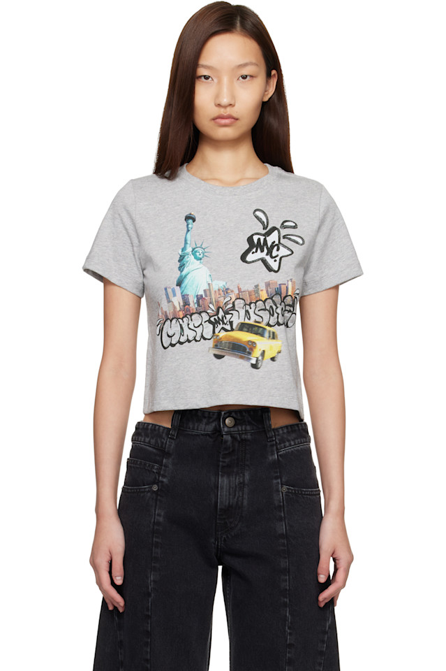 

Marc Jacobs Эксклюзивная серая футболка Ssense с надписью «Нью-Йорк», Серый, Marc Jacobs Эксклюзивная серая футболка Ssense с надписью «Нью-Йорк»