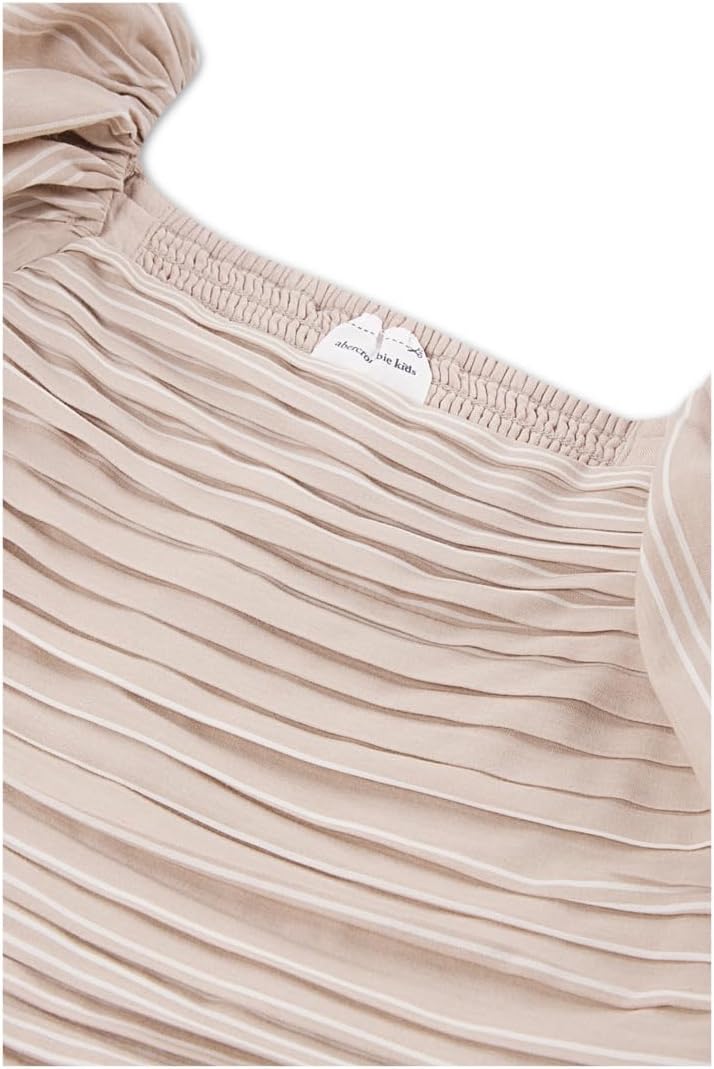 Мини-платье Emerson с рукавами-фонариками abercrombie kids, Simply Taupe — фото 3