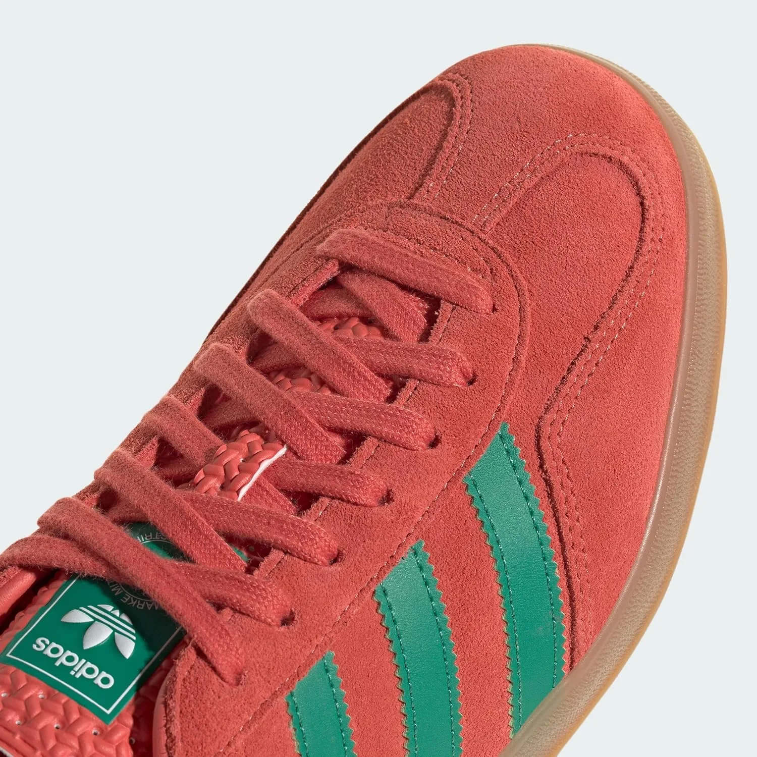 Кроссовки Adidas Gazelle Indoor JH5405 Wonder Blue, красный — фото 4