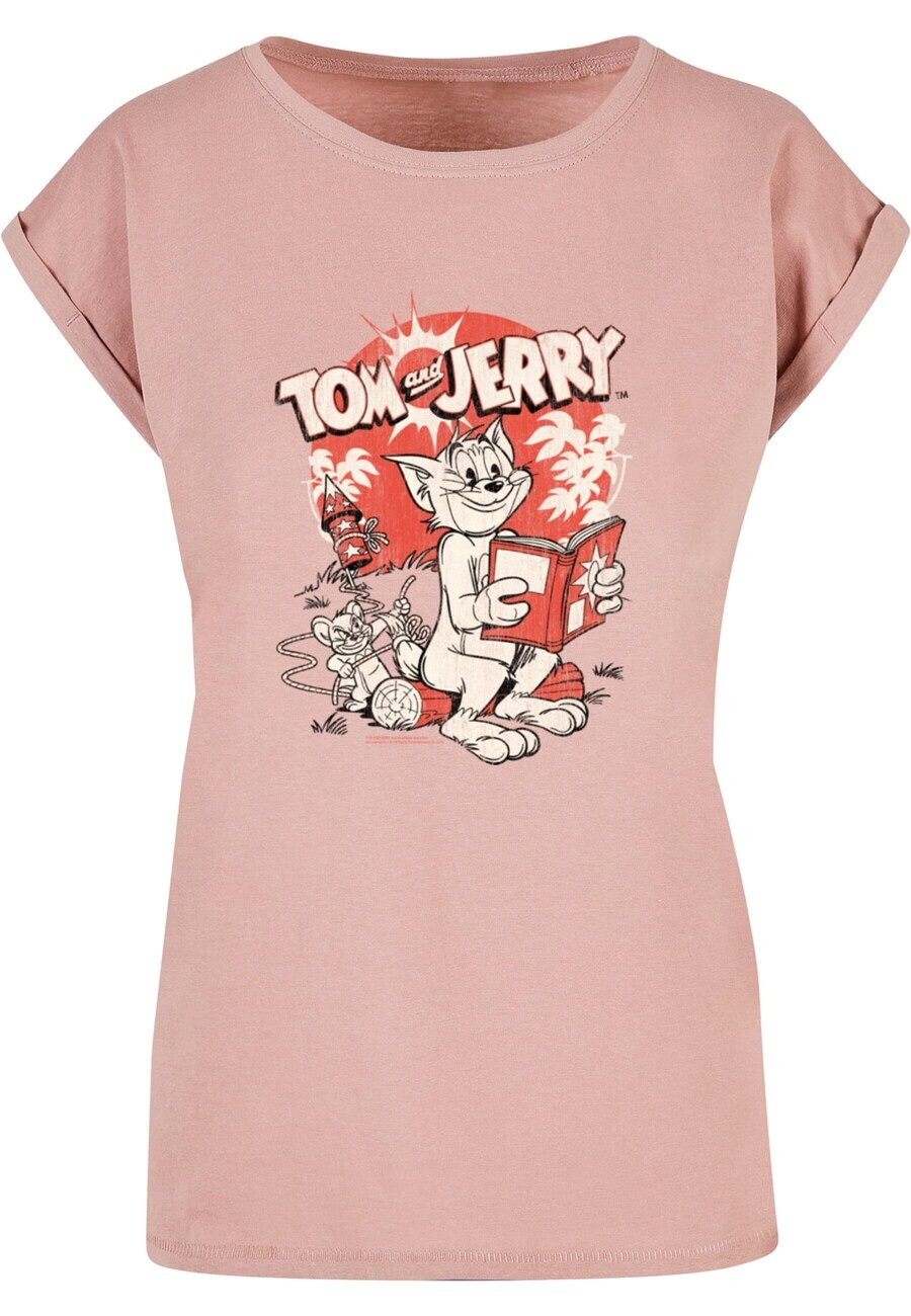 

Футболка ABSOLUTE CULT Shirt Tom And Jerry - Rocket Prank, темно-розовый