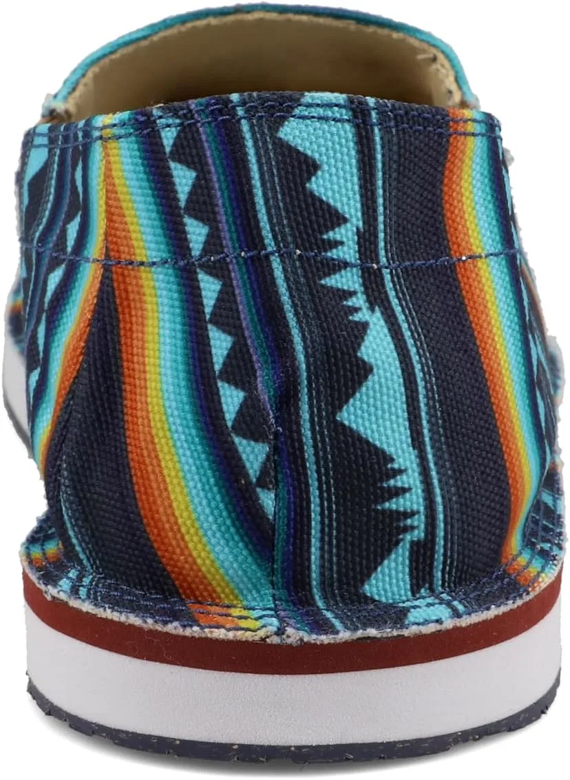 Мужские слипоны Twisted X Hooey от Slip-On с геометрическим принтом в стиле сарапе - Mhycl01, Multicoloured Sea Waves Ocean Tides — фото 3