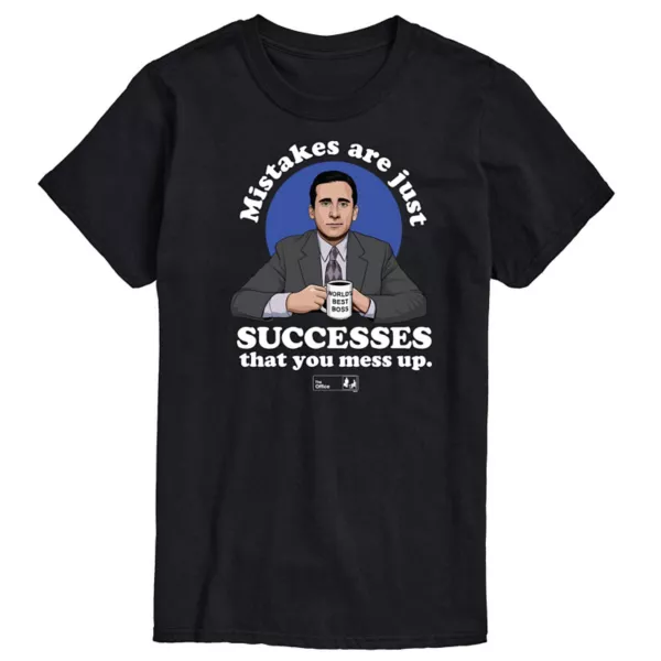 

Мужская футболка The Office с бизнес-принтом Licensed Character, черный