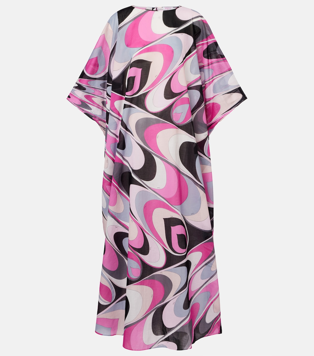 

Хлопковый муслиновый кафтан Onde Pucci, Nero/Fuxia