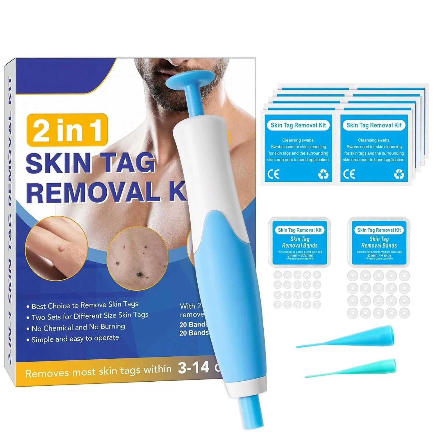 Набор для удаления кожных меток Eantas Complete Set Meiion, Blue