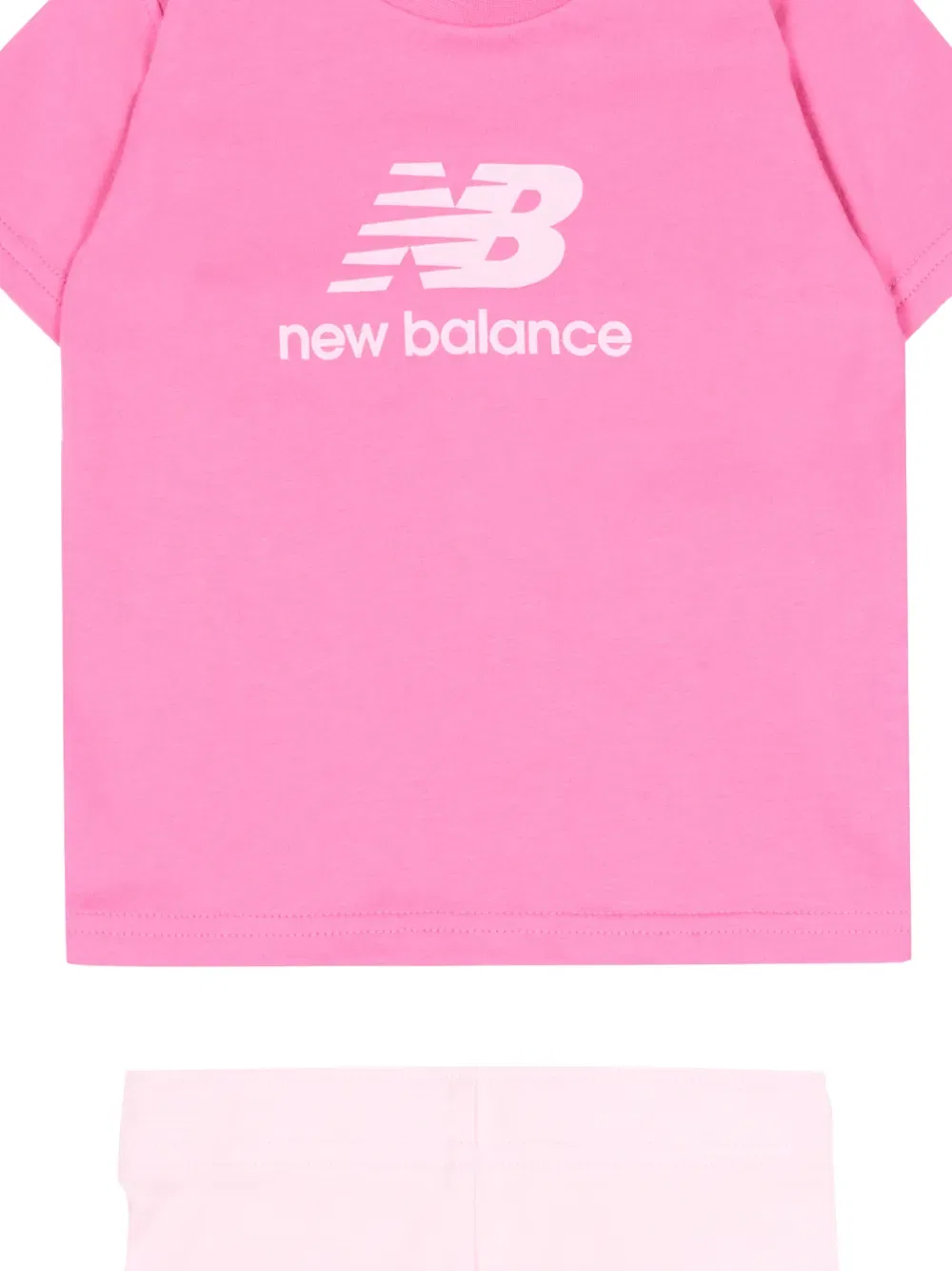 Короткий комплект с логотипом New Balance Kids, розовый — фото 3