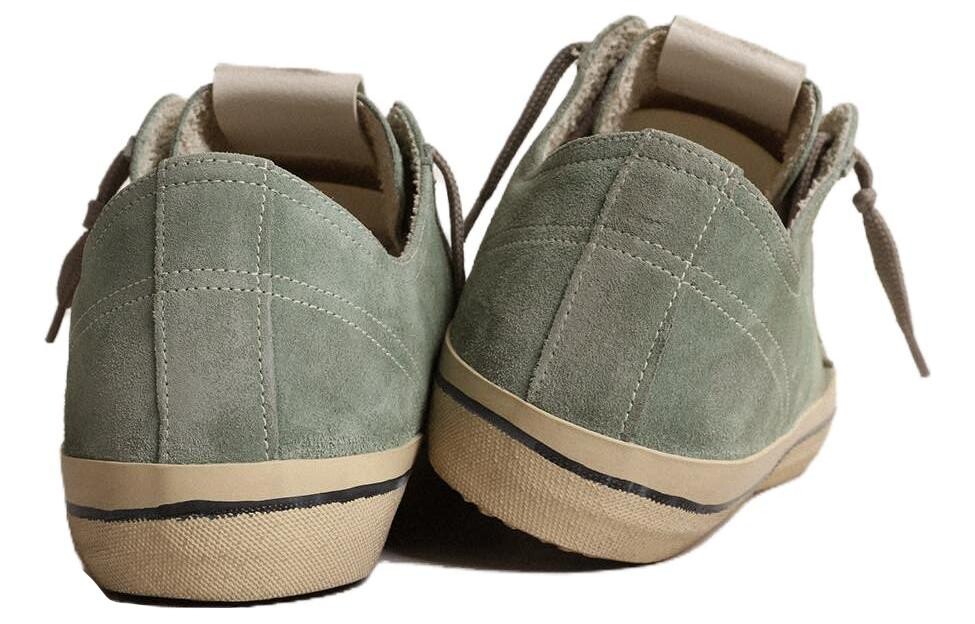 Кроссовки Golden Goose V-Star Skateboarding Shoes Men Low-top Army Green, хаки — фото 3