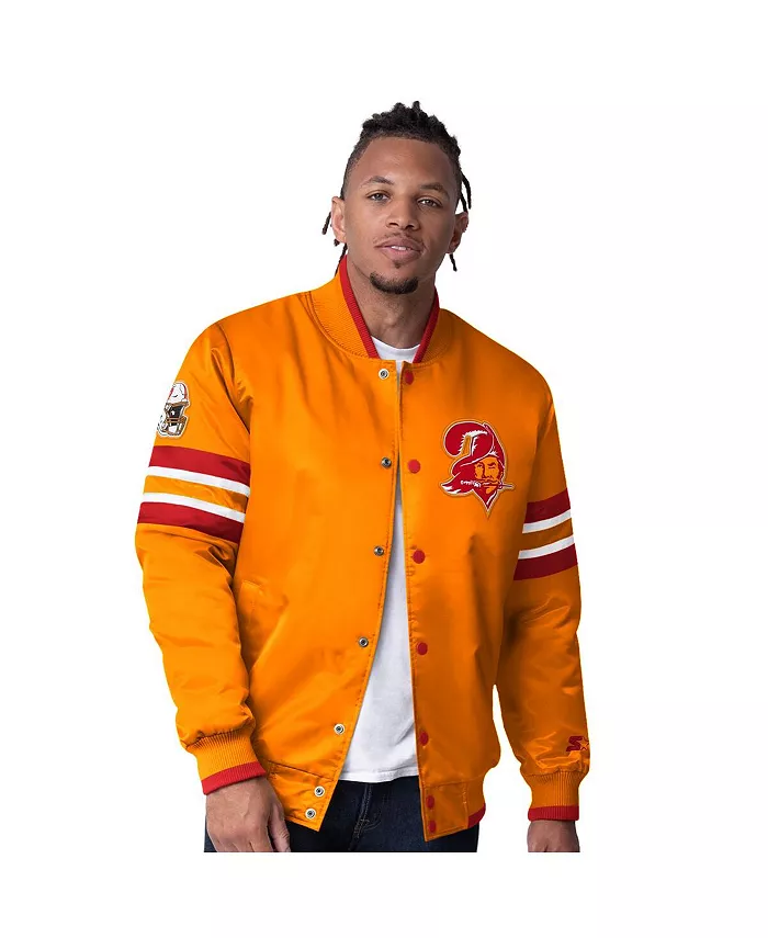 

Мужская оранжевая бейсбольная куртка Tampa Bay Buccaneers Vintage Logo Scout I на молнии Starter