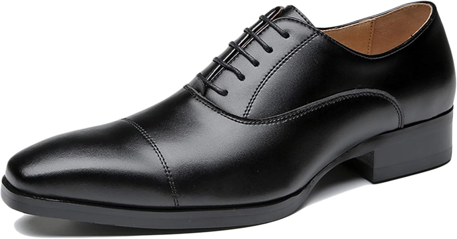 

Мужские классические кожаные туфли WKNBEU, формальные оксфорды, ретро дерби, коричневые - США 6-6.5 / Великобритания 5-5.5 / ЕС 38