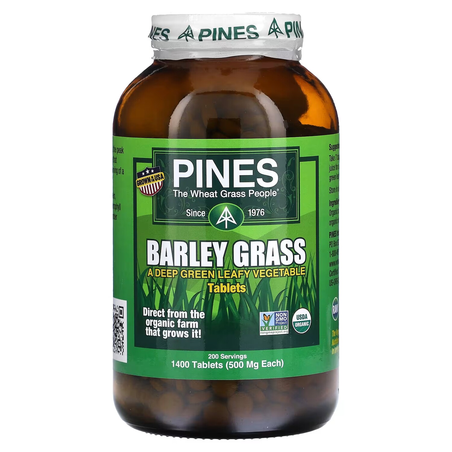 

Добавка Pines International Barley Grass, 1400 таблеток