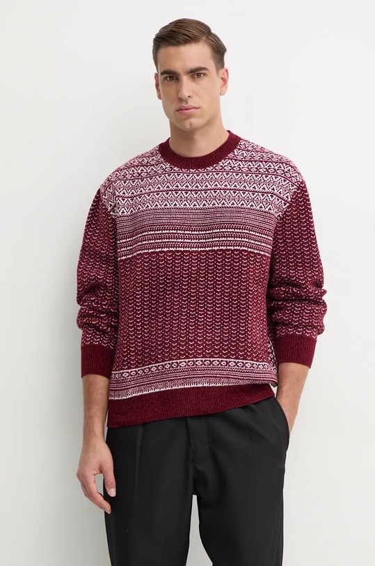 

Свитер с добавлением шерсти Armani Exchange, бордовый