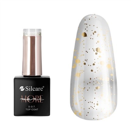 

Mani More Dot Top Coat для ногтей Gold 10g Silcare